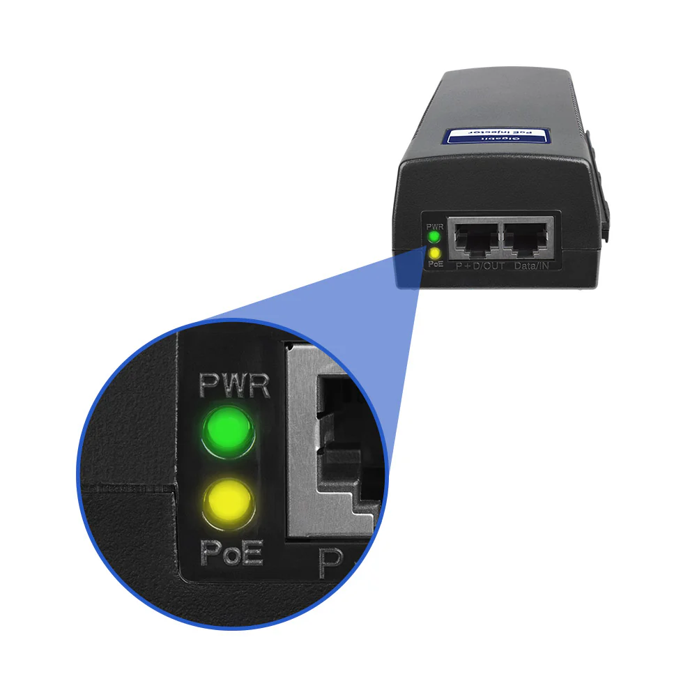 BV-Tech Gigabit PoE+ Injector, 30W | POE-I100G-LITE - Image 3