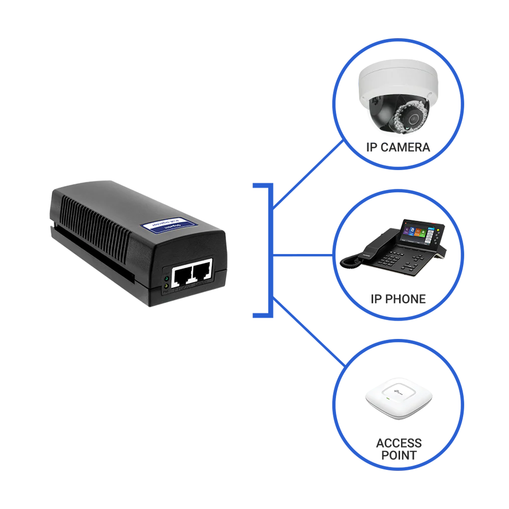 BV-Tech Gigabit PoE+ Injector, 30W | POE-I100G-LITE - Image 4