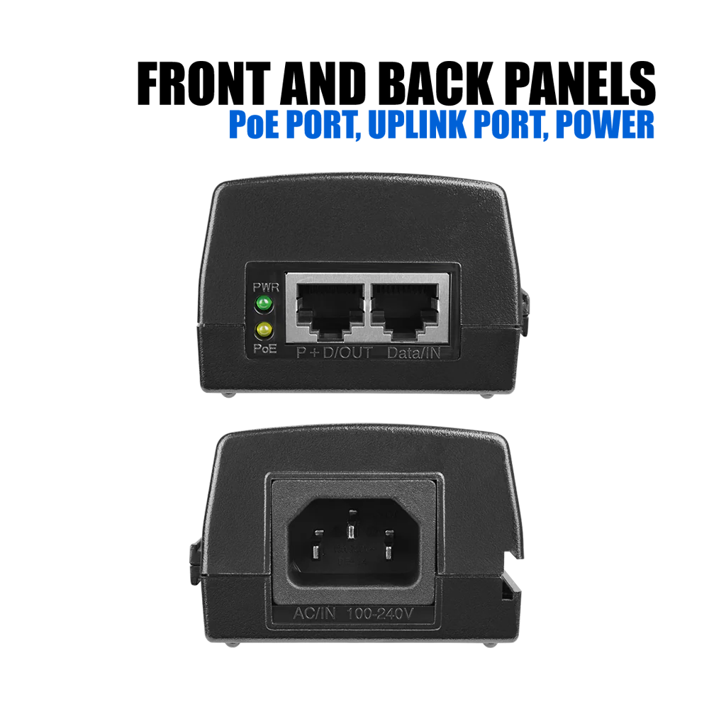 BV-Tech Gigabit PoE+ Injector, 60W | POE-I100G-60W - Image 3
