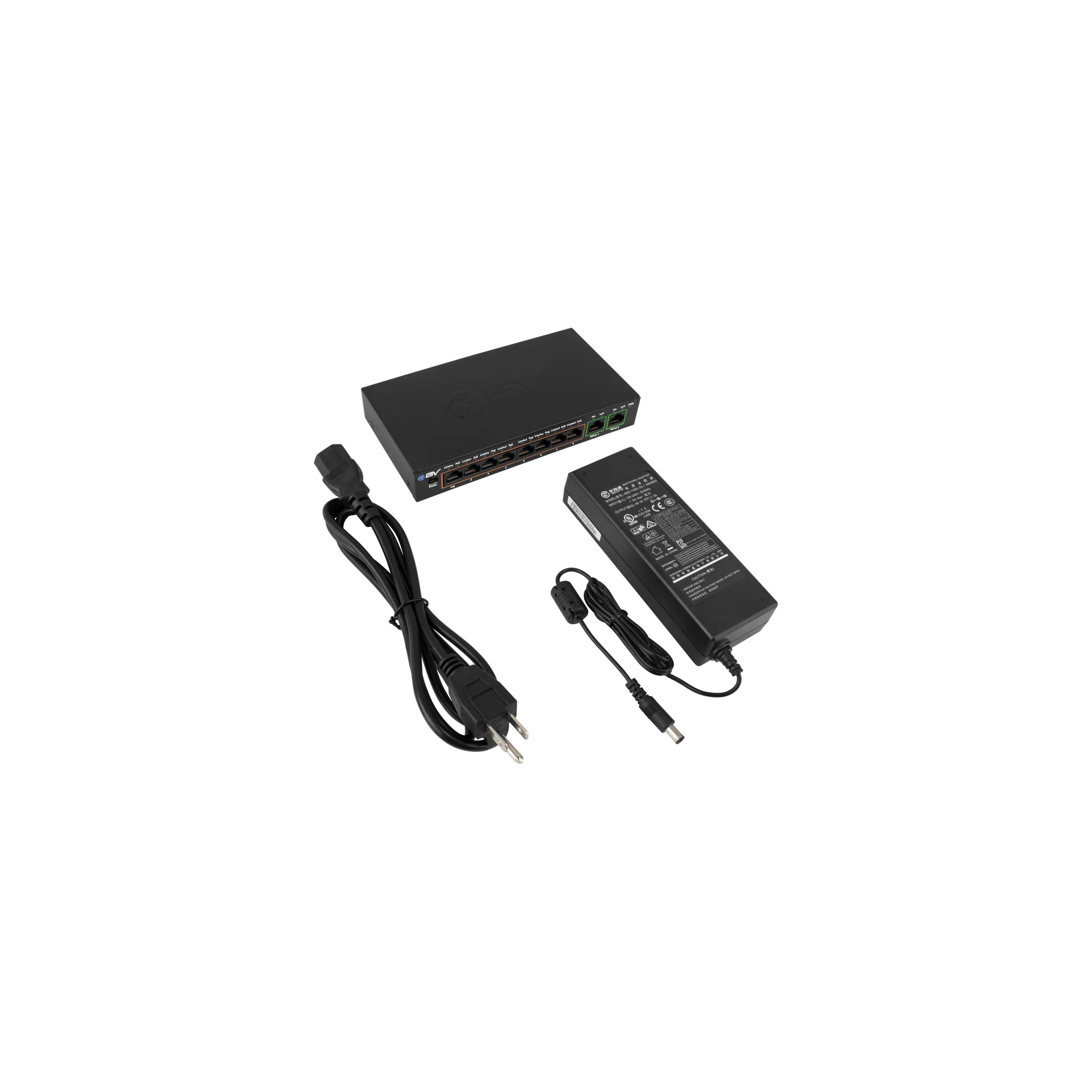 BV-Tech 8 PoE+ Ports Switch with 2 Gigabit Ethernet Uplinks | POE-SW811 - Image 3