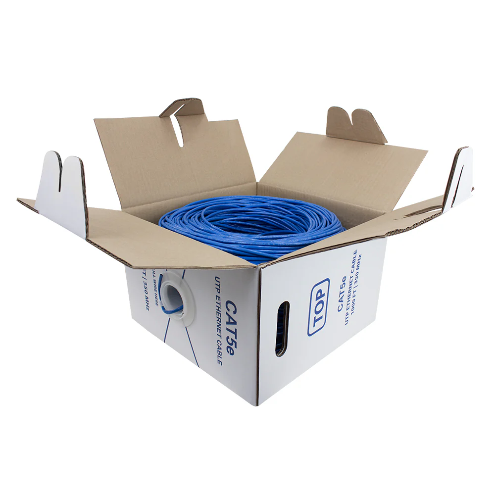 BV-Tech CAT5 Riser (CMR), Solid Bare Copper Ethernet Cable, 1000ft, Blue | CABLE-CMR5-BL-1000 - Image 4