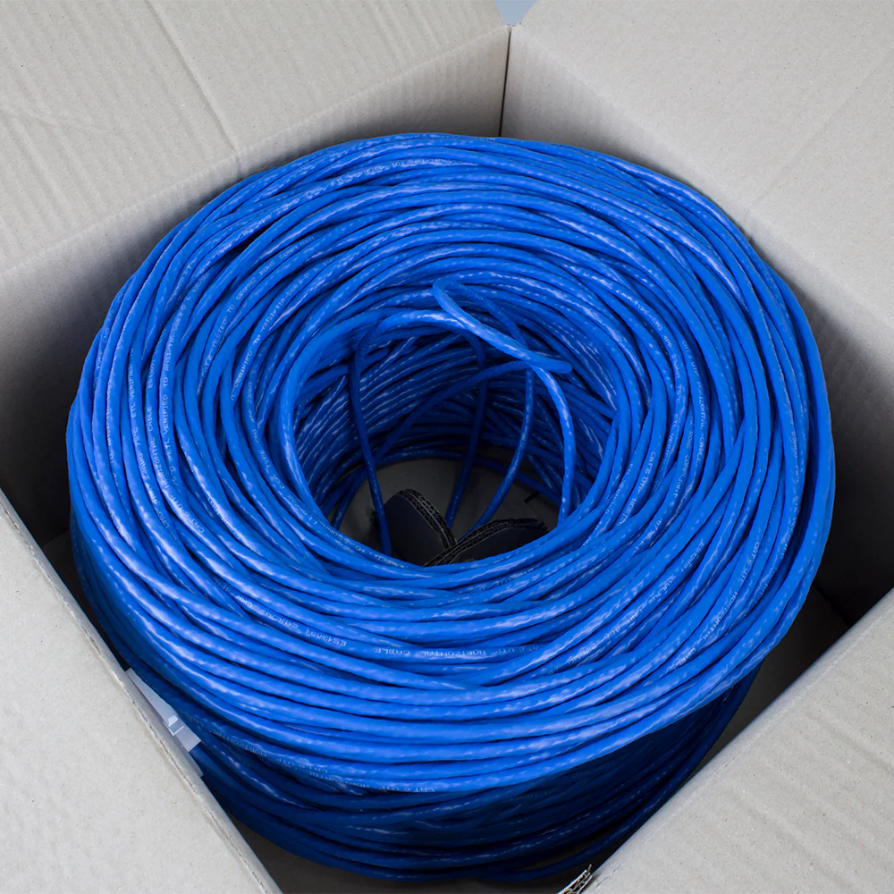 BV-Tech Cat6 Riser (CMR) Solid Bare Copper Ethernet Cable 1000ft Blue | CABLE-CMR6-BL-1000 - Image 4