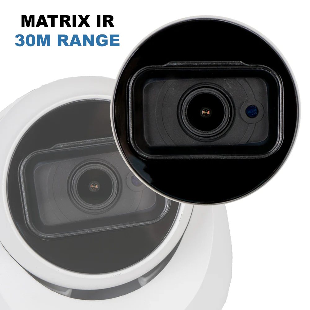 R-Tech Analog Security Camera - 8MP (4K) with Matrix IR Night Vision | CA-HD-IRD801-4IN1-8MP-W - Image 3