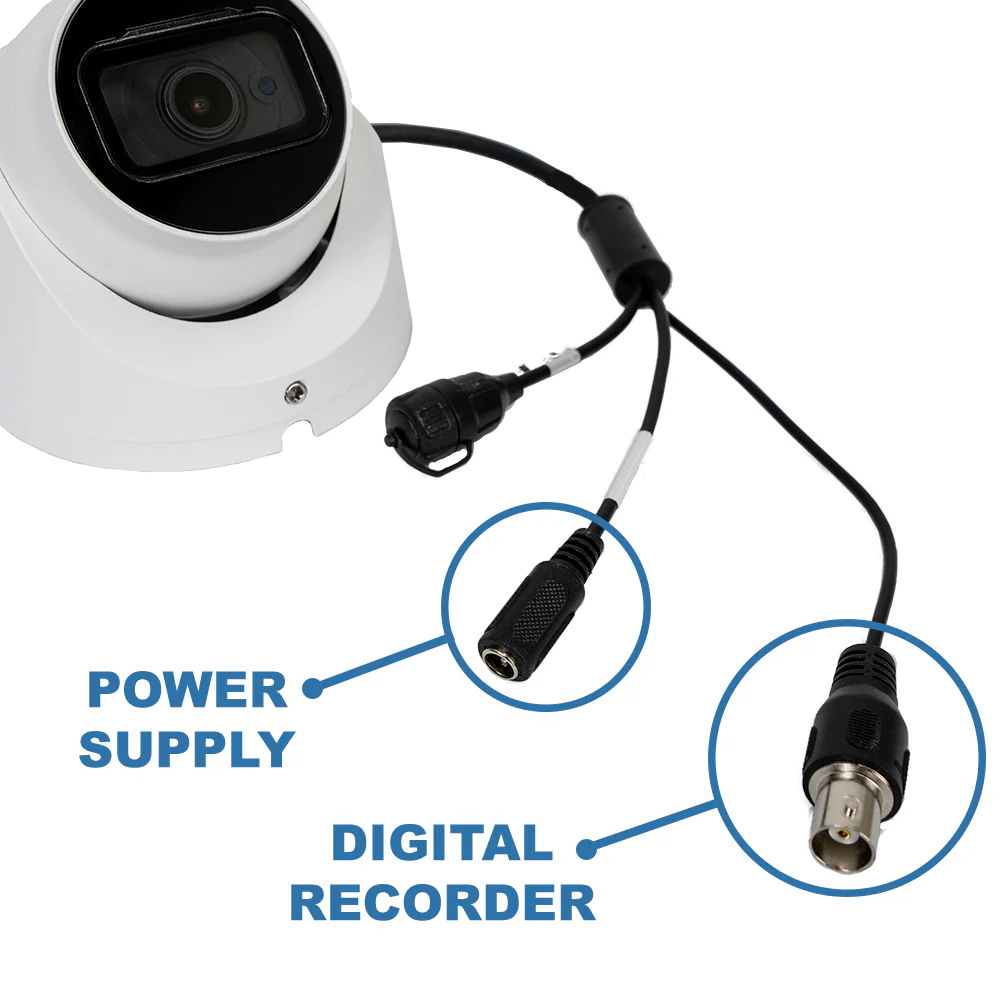 R-Tech Analog Security Camera - 8MP (4K) with Matrix IR Night Vision | CA-HD-IRD801-4IN1-8MP-W - Image 4