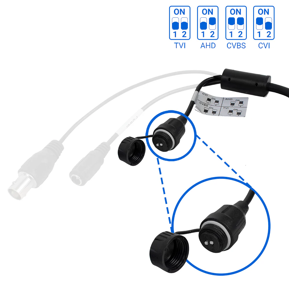 R-Tech Analog Security Camera - 8MP (4K) with Matrix IR Night Vision | CA-HD-IRD801-4IN1-8MP-W - Image 5